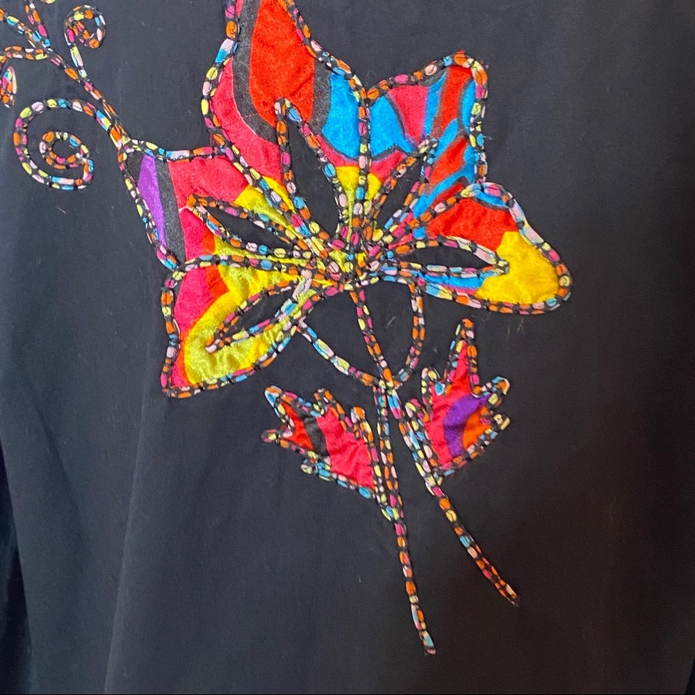 Draper’s & Damon’s Embroidery Multi Color Jacket Size Large - Picture 9 of 10